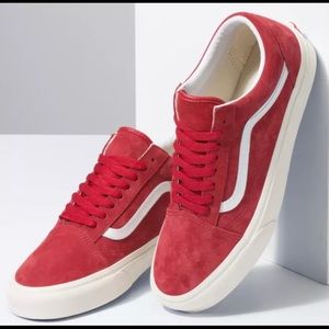 Red Old school Vans